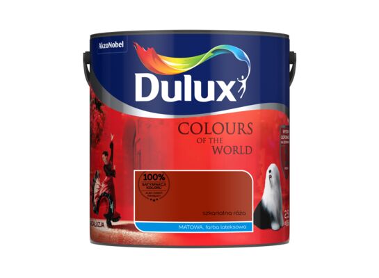 Farba lateksowa Dulux Kolory Świata Szkarłatna Róża 2,5 l
