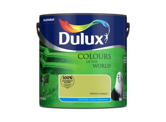 Farba lateksowa Dulux Kolory Świata Zielona Wyspa 2,5 l