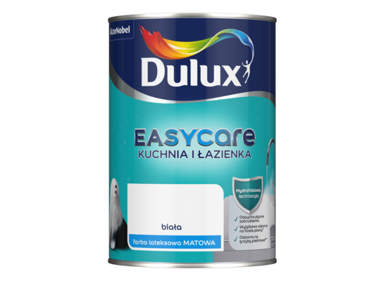 Farba Dulux EasyCare Kuchnia i Łazienka Biała Matowa 1 l