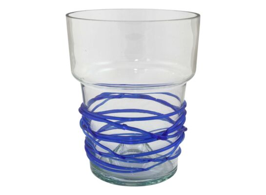 Osłonka szklana do storczyka 15 cm oplot mix kolorów