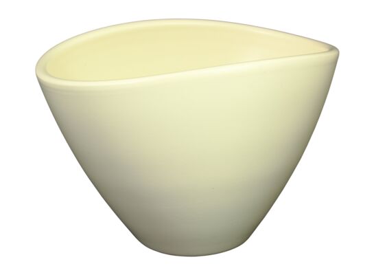 Osłonka owal 405 20 cm krem mat