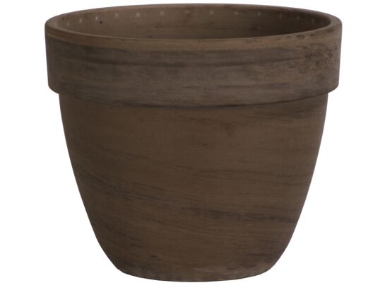 Donica terakota LEVANTE basalt 24 cm