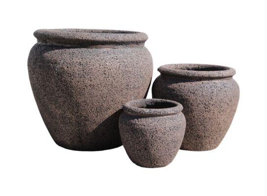 Donica waza 55 x 50 cm brąz