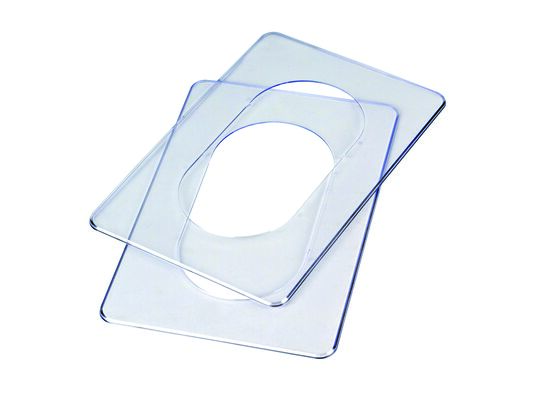 Osłona ściany podwójna przezroczysta 2 sztuki