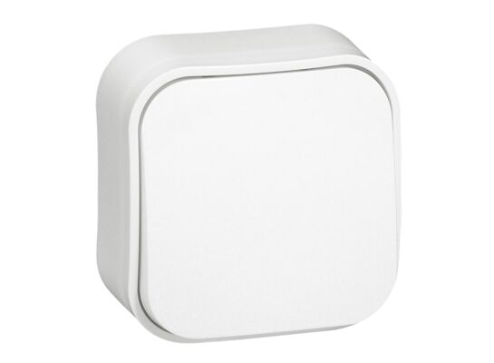 Przycisk jednobiegunowy 6 A Forix biały