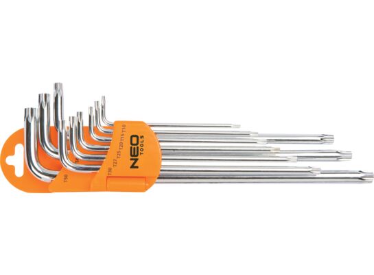 Klucz Torx T10 - T50, zestaw 9 sztuk, NEO