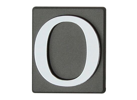 Cyfra "0" INV grafit