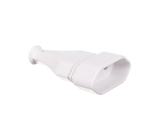 Gniazdo płaskie przenośne białe