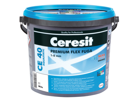 Fuga elastyczna CE 40 Color Perfect biała 5 kg Ceresit