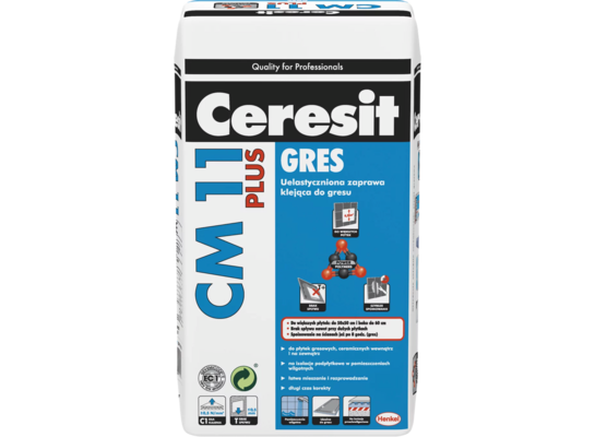 Zaprawa klejąca do gresu CM 11 PLUS 25 kg Ceresit