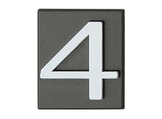Cyfra "4" INV grafit