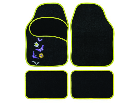 Dywanik uniwersalny "motyle" 99409-6 tekstylny antracyt POLGUM