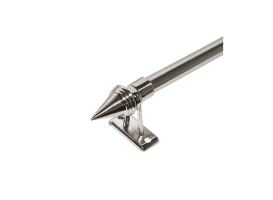 Karnisz MINI ZEUS Ø10, 80 cm stożek nikiel