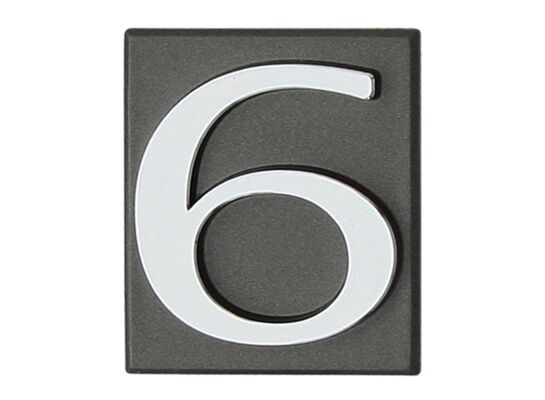 Cyfra "6" INV grafit