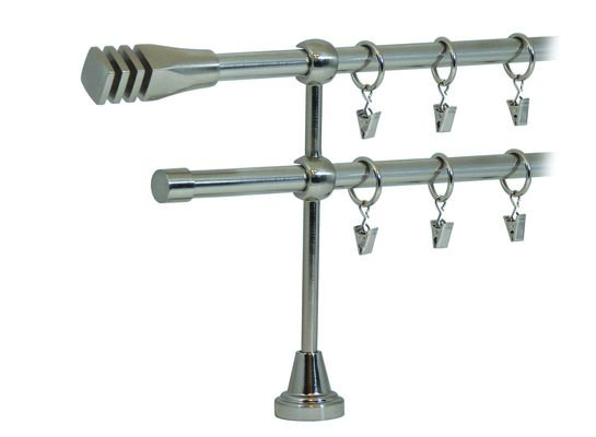 Karnisz podwójny HEFAJSTOS PLUS Ø16, 160 cm versus nikiel