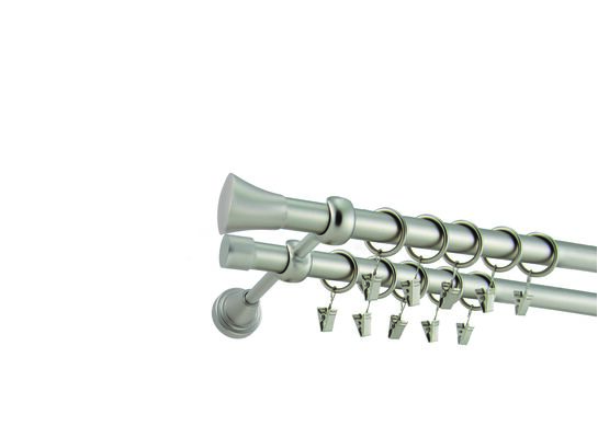 Karnisz podwójny ZEUS Ø19, 160 cm monaco satyna