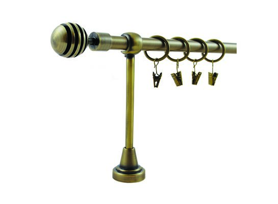 Karnisz pojedynczy HEFAJSTOS PLUS Ø16, 160 cm modern złoto