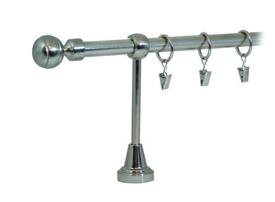 Karnisz pojedynczy HEFAJSTOS PLUS Ø16, 200 cm kulka nikiel