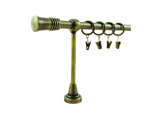 Karnisz pojedynczy HEFAJSTOS PLUS Ø16, 240 cm cylinder złoto