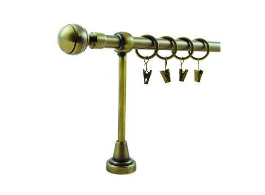 Karnisz pojedynczy HEFAJSTOS PLUS Ø16, 320 cm kulka złoto