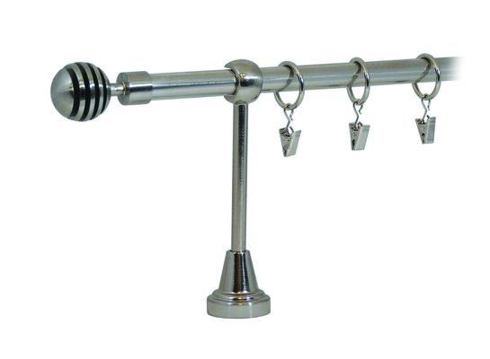 Karnisz pojedynczy HEFAJSTOS PLUS Ø16, 320 cm modern nikiel