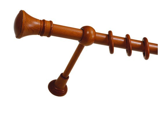 Karnisz pojedynczy HELIOS Ø25, 240 cm olcha