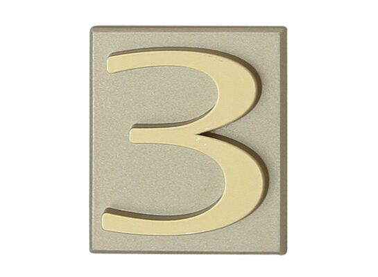 Cyfra "3" INV oliwka