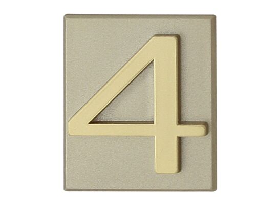 Cyfra "4" INV oliwka