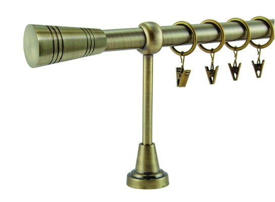 Karnisz pojedynczy VALENTINA Ø19, 200 cm tubo złoto