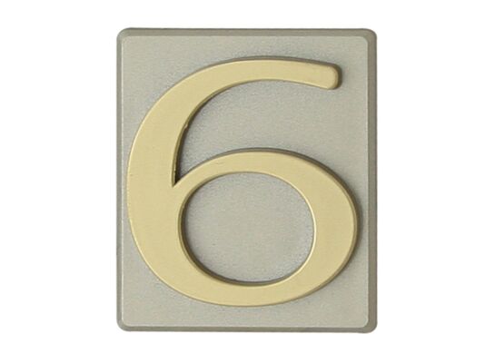 Cyfra "6" INV oliwka