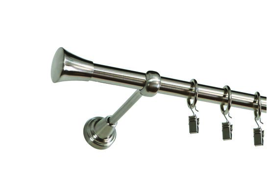 Karnisz pojedynczy ZEUS Ø19, 200 cm monaco nikiel