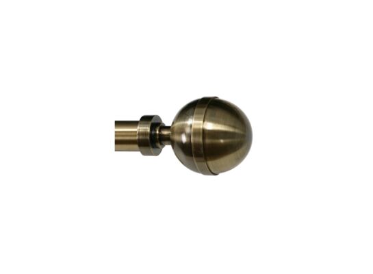 Końcówka karnisza Ø25 kula złoto 2 sztuki