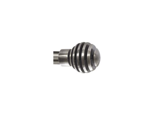 Końcówka karnisza Ø25 luka nikiel 2 sztuki