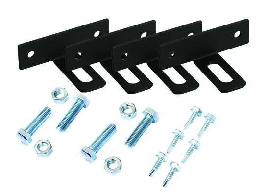 Łącznik do przęsła T ocynk czarny struktura 4 sztuki Polbram