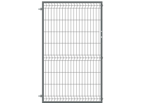 Furtka 3D ocynk antracyt struktura 100 x 170 cm lewa Polbram