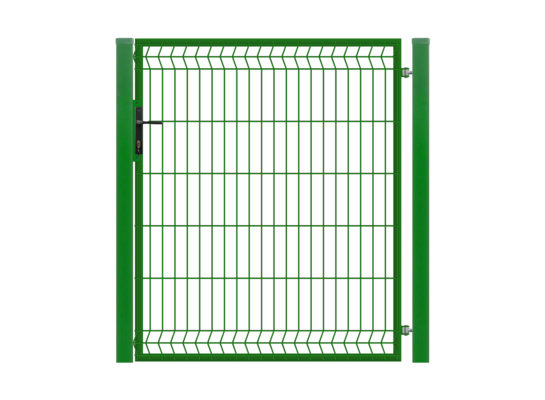 Furtka 3D ocynk zielony 100 x 120 cm komplet prawa Polbram