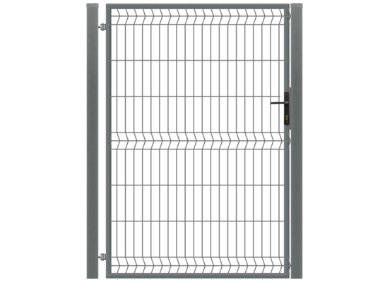 Furtka 3D ocynk antracyt struktura 100 x 150 cm komplet lewa Polbram