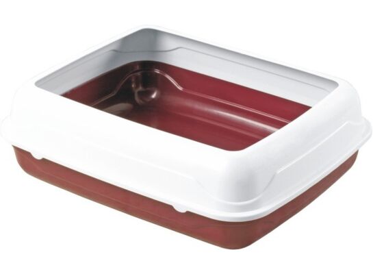 Kuweta dla kota pussy 56 x 44 x 15 cm czerwona happet