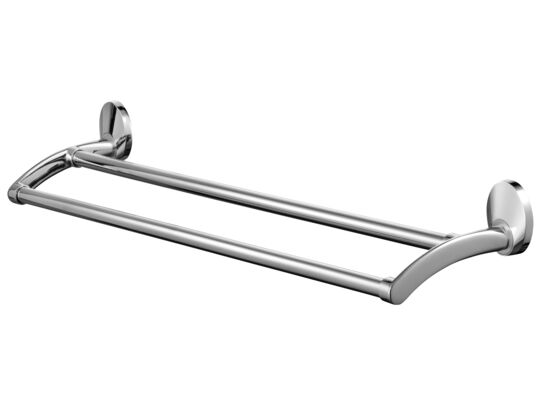 Wieszak kąpielowy podwójny 610 mm Emotion chrom/satyn, nikiel