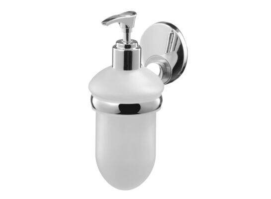 Dozownik mydła z uchwytem Emotion chrom/satyn, nikiel
