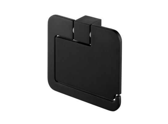 Uchwyt na papier z klapką Futura Black czarny