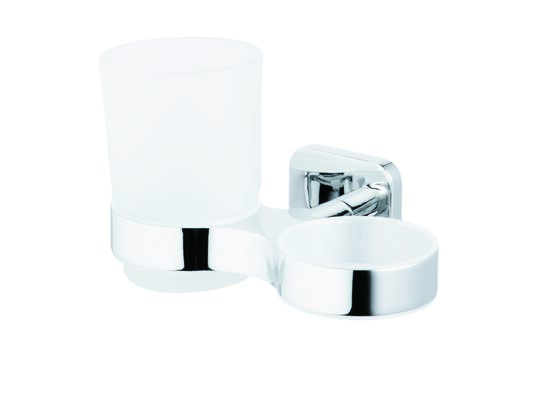 Szklanka podwójna Forte 2-Way Fix chrom