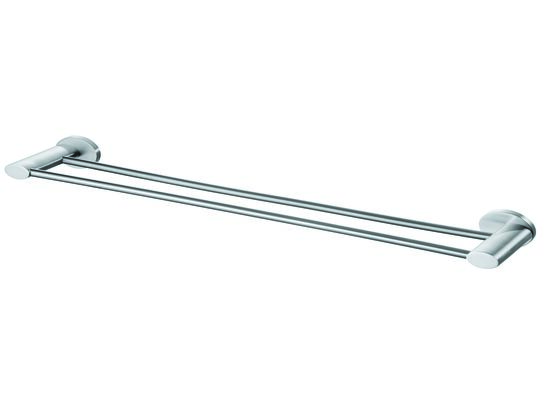 Wieszak podwójny 2x610 mm Side satyn/nikiel