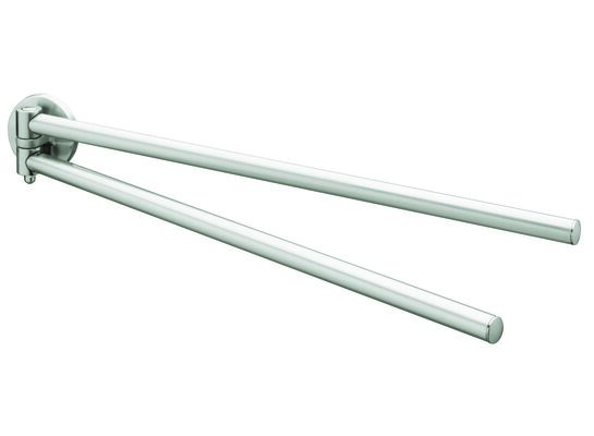 Wieszak dwuramienny Virginia satyn/nikiel