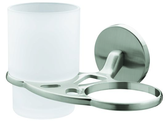 Szklanka z podstawką x 2 Virginia Bf satyn/nikiel