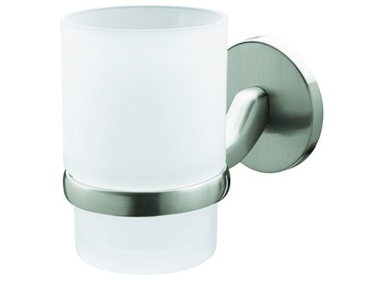 Szklanka z podstawką Virginia Bf satyn/nikiel