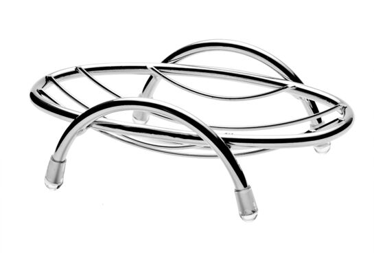 Mydelniczka stojąca owalna Niagara chrom