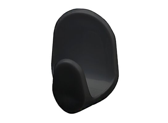 Wieszaczek Trendy samoprzylepny C 4 sztuki czarny