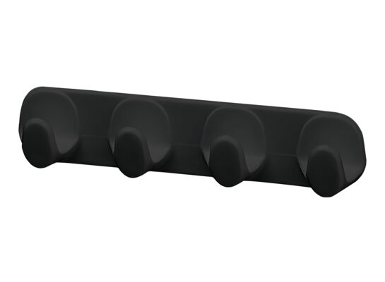 Wieszak listwa Trendy 4-hakowa czarny