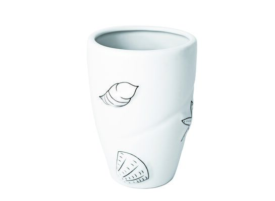 Kubek kosmetyczny Beach biały